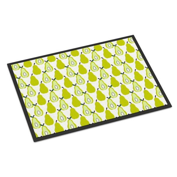Jensendistributionservices Pears on White Indoor or Outdoor Mat, 24 x 36 in. MI2550372